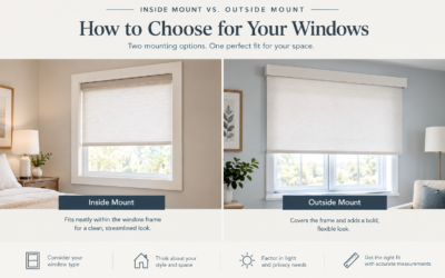 Inside Mount vs. Outside Mount: How to Choose for Your Windows