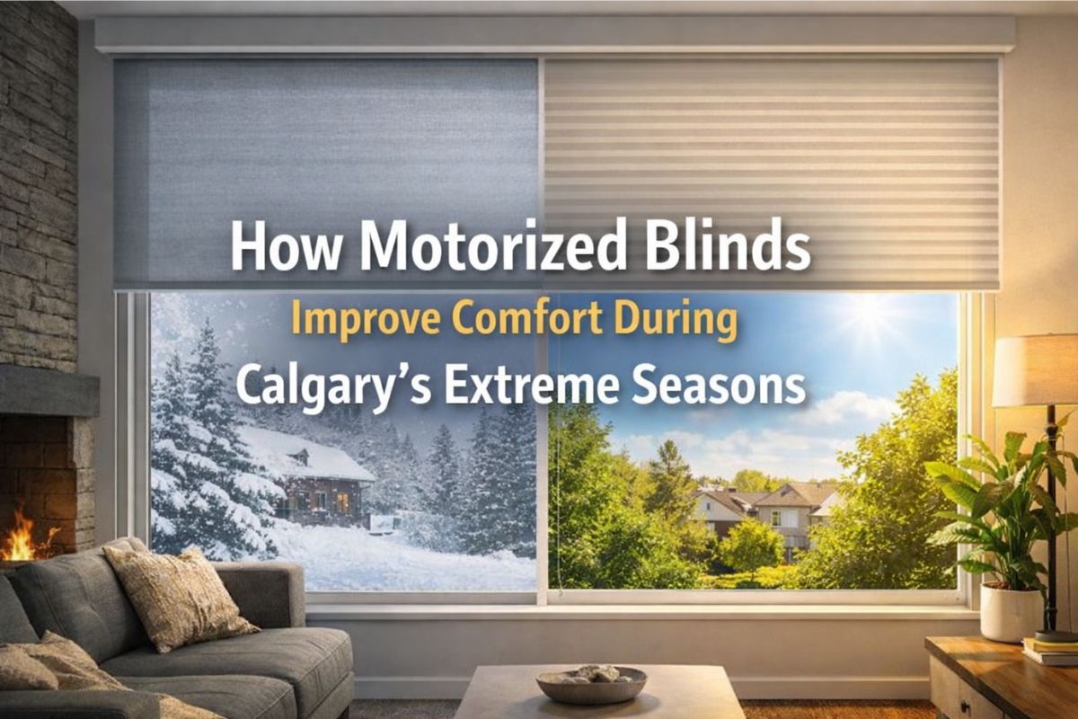 How Motorized Blinds Improve Comfort During Calgary’s Extreme Seasons