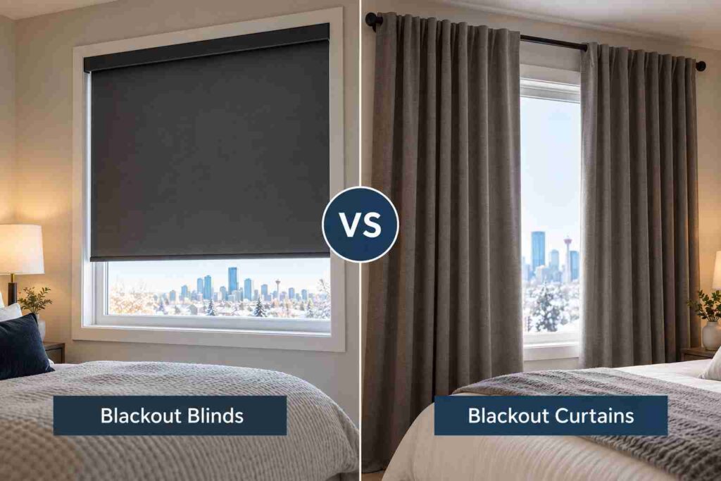 Blackout Blinds vs. Blackout Curtains: What Actually Works in a Calgary