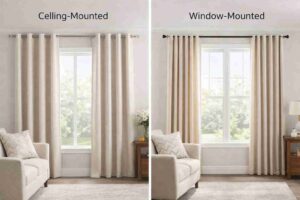 Ceiling-Mounted Curtains vs. Window-Mounted Curtains