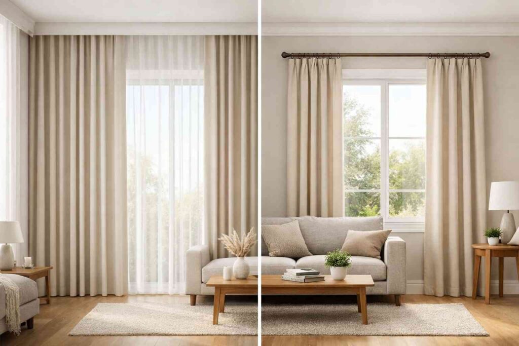 Ceiling-Mounted Curtains vs. Window-Mounted Curtains