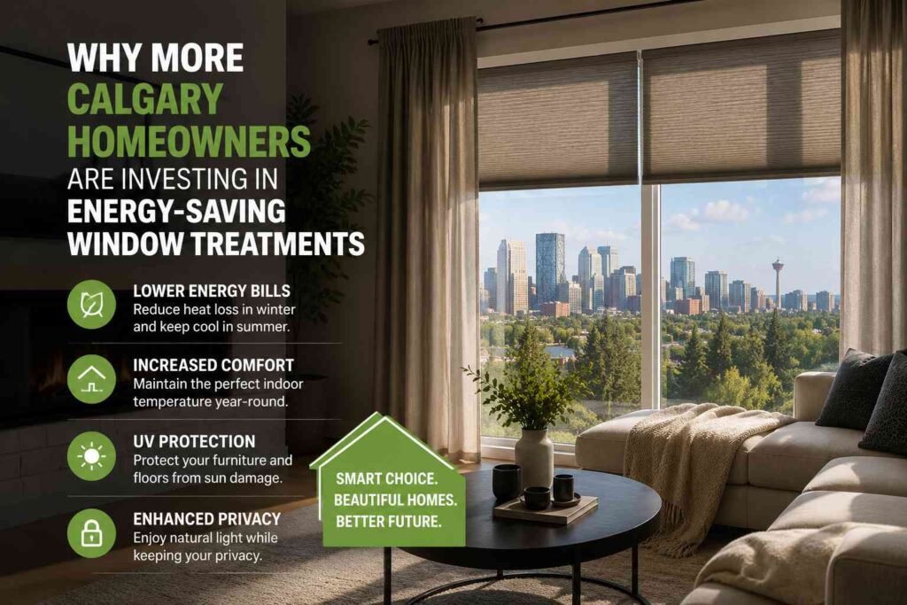 Why More Calgary Homeowners Are Investing in Energy-Saving Window Treatments