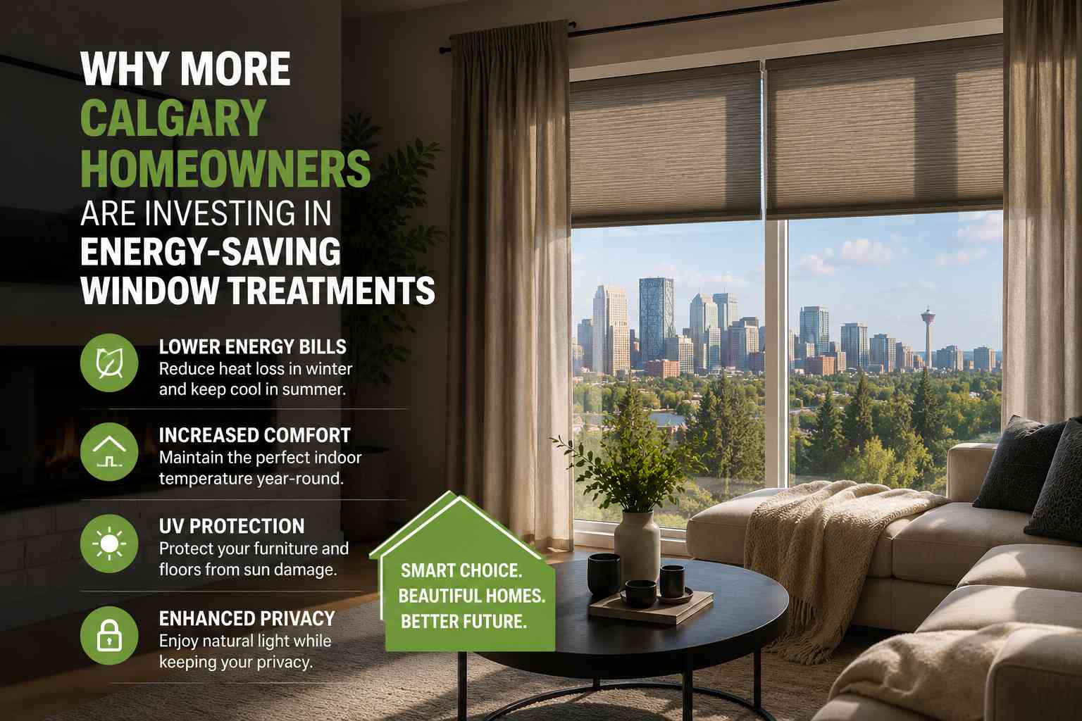 Why More Calgary Homeowners Are Investing in Energy-Saving Window Treatments