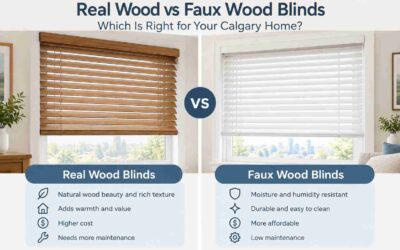 Real Wood vs. Faux Wood Blinds: Which Is Right for Your Calgary Home