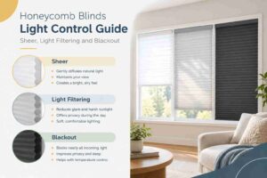 Honeycomb Blinds Light Control Guide: Sheer, Light-Filtering, and Blackout