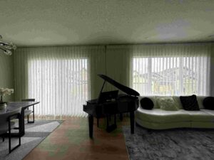 Vertical Sheers Near window in Calgary