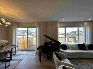 Vertical Sheers Near open window in Calgary