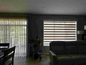Vertical Sheers and Zebra Blinds in Calgary