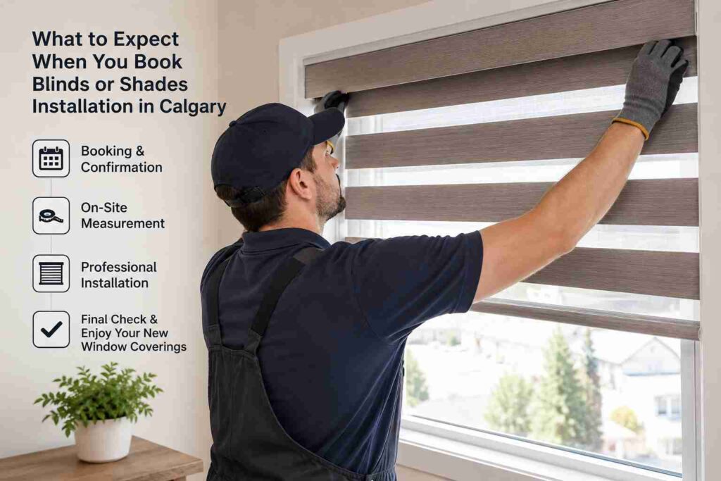 What to Expect When You Book Blinds or Shades Installation in Calgary