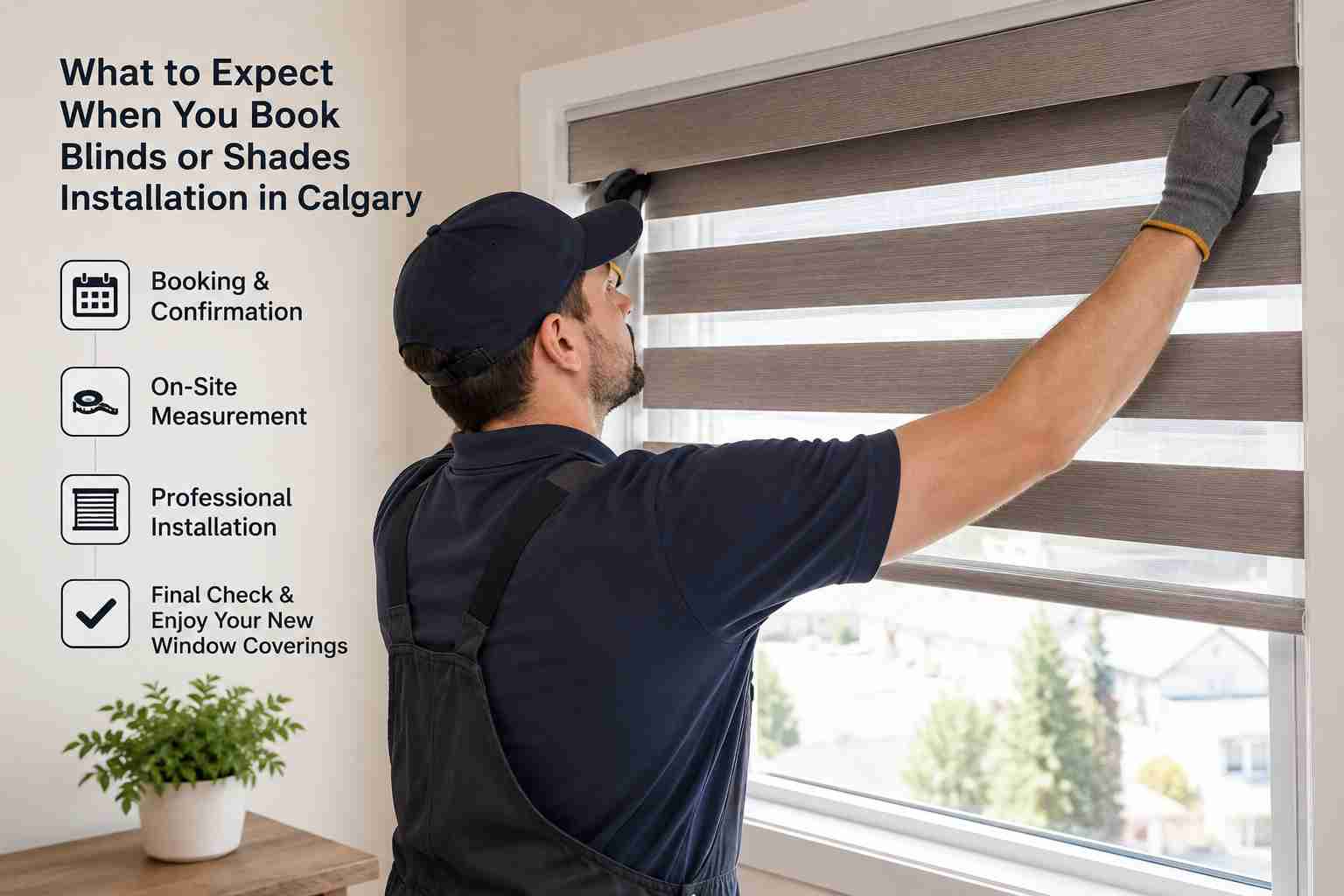 What to Expect When You Book Blinds or Shades Installation in Calgary